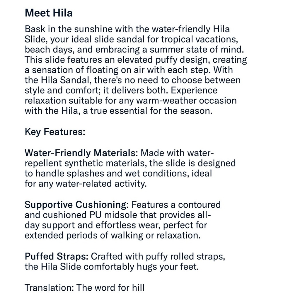 OluKai Hila Puffy Slide Sandal Col: cloud Womens 8 $85 - Picture 8 of 8